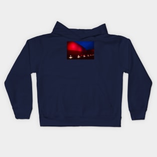 Red architecture Kids Hoodie